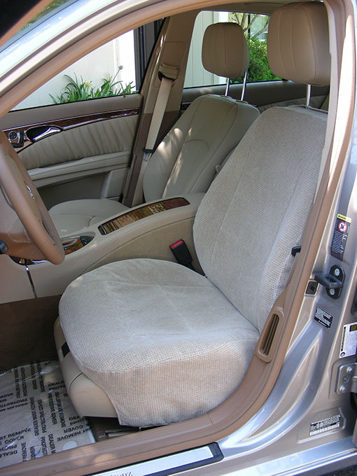 Velour custom car seat covers 